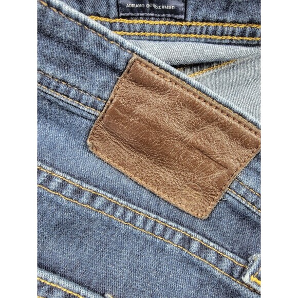 Adriano Goldschmied Jeans Mens 30x32 (32x30) Slim Straight Everett Blue Preppy - Picture 12 of 14